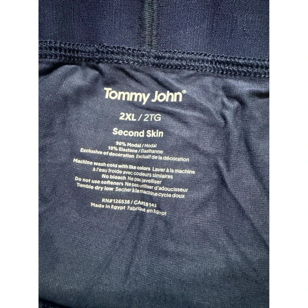 Tommy John Second Skin 8 Inch Boxer Brief Mens XXL Dress Blues Navy 10018571000